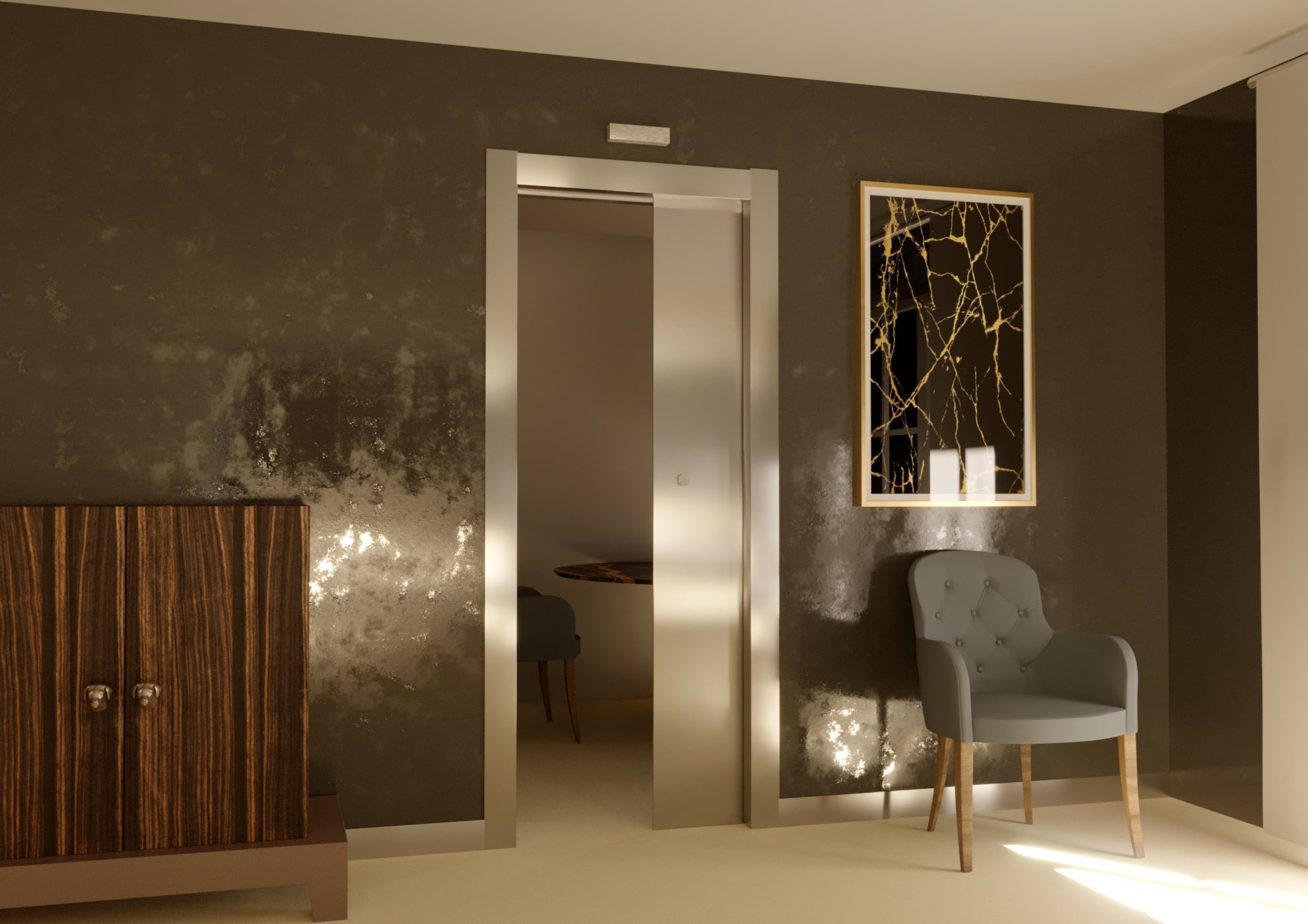 controtelaio interno - controtelaio per porta scorrevole a scomparsa automatic