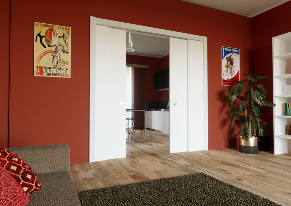 controtelaio interno - controtelaio per porta scorrevole a scomparsa michelangelo