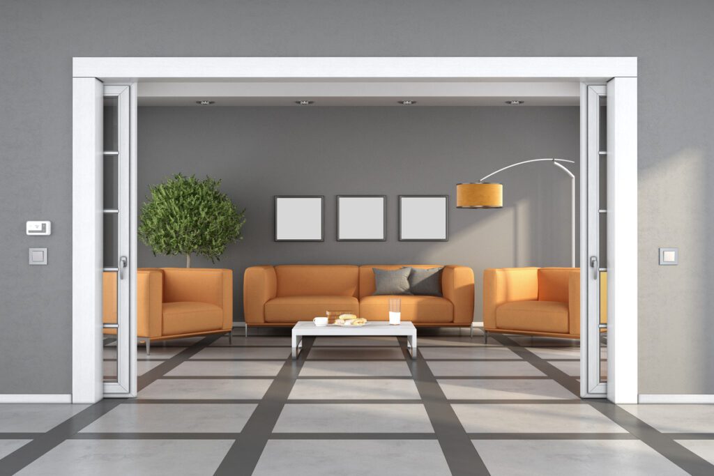 Porte scorrevoli e divani